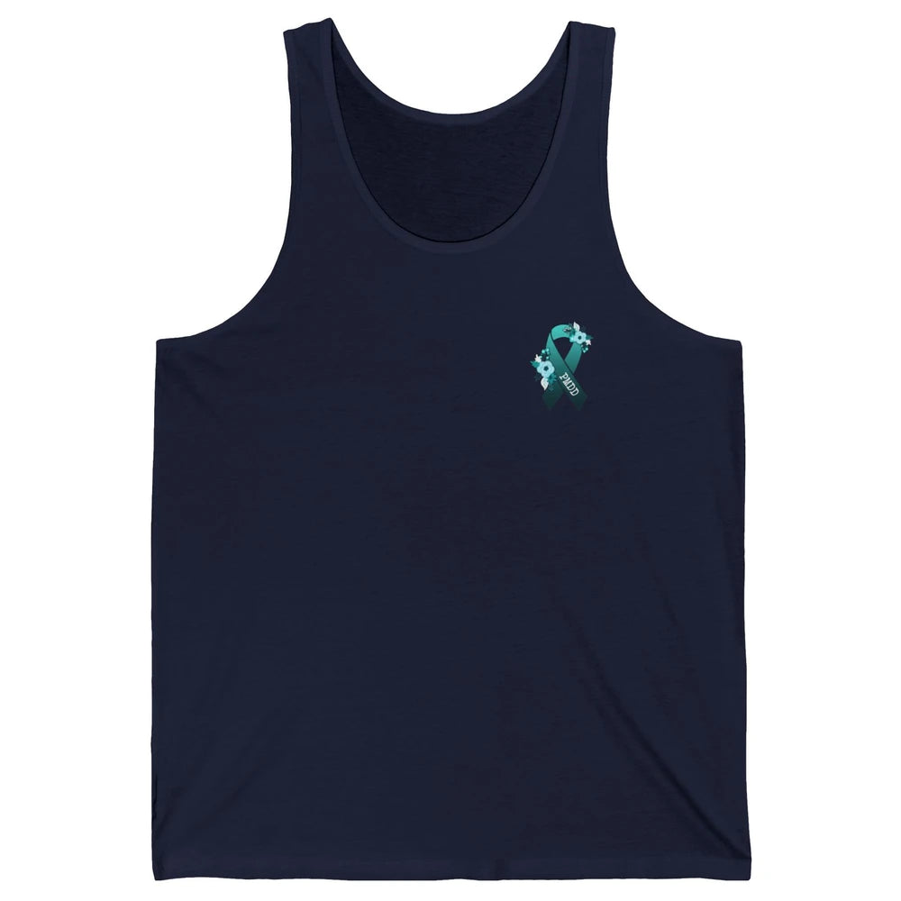 Premenstrual Dysphoric Disorder PMDD Awareness Ribbon Unisex Jersey Tank