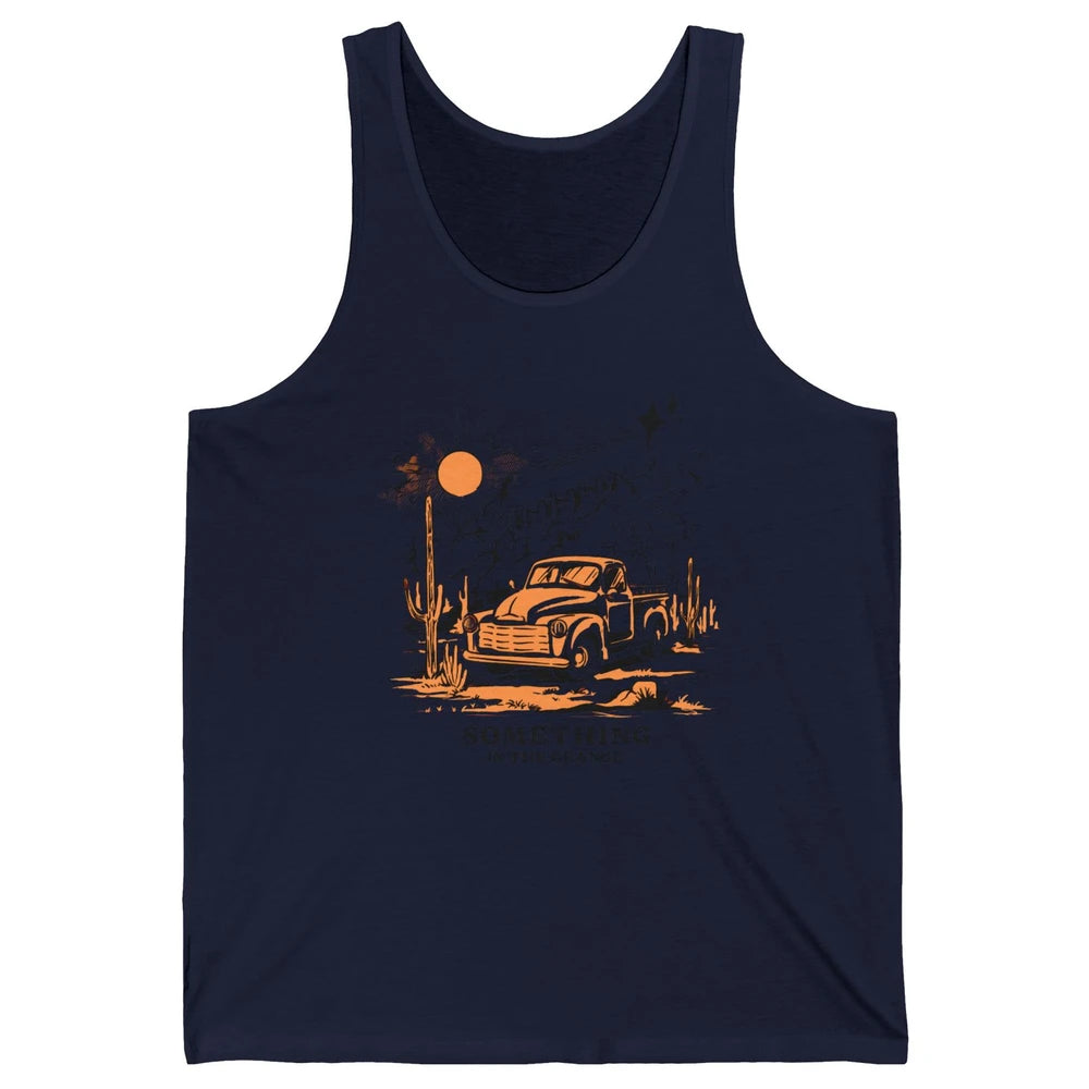 Retro Desert Sunset Something In The Orange Western Country Unisex Jersey Tank