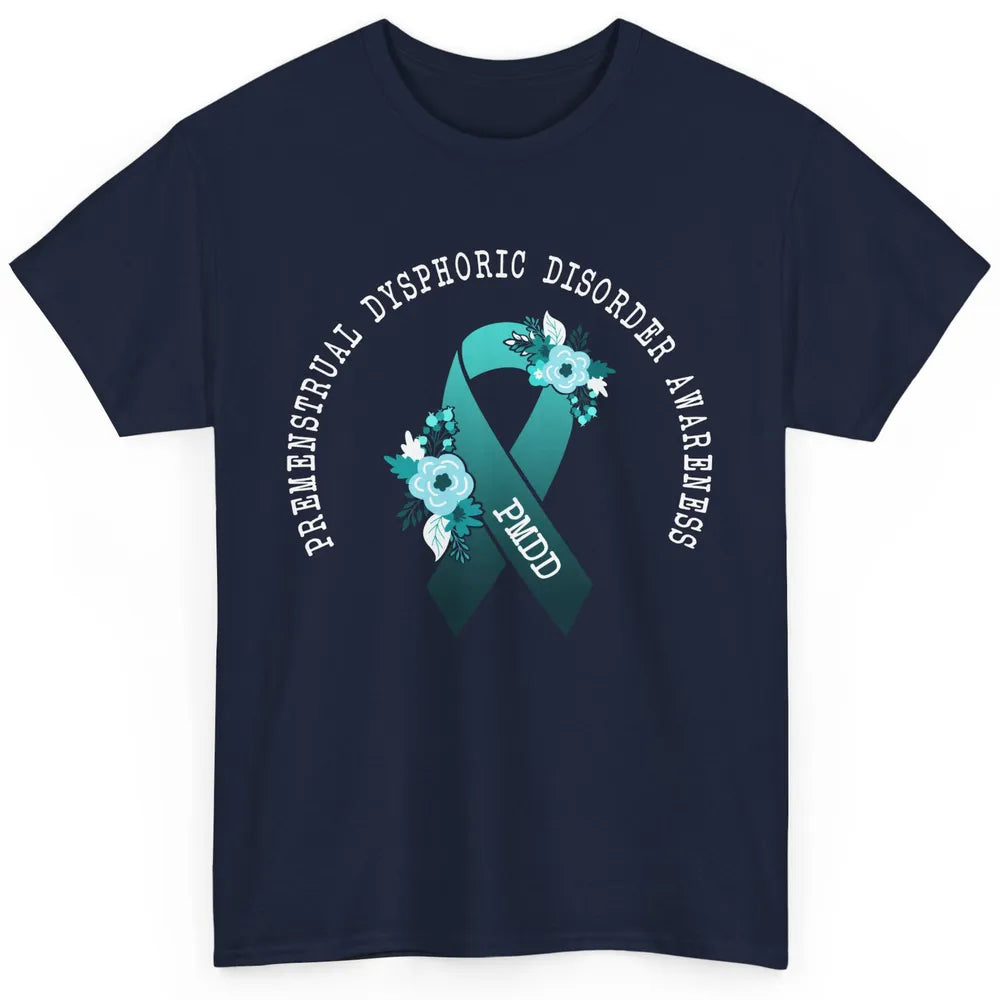 Premenstrual Dysphoric Disorder PMDD Awareness Ribbon Classic Unisex T-Shirt