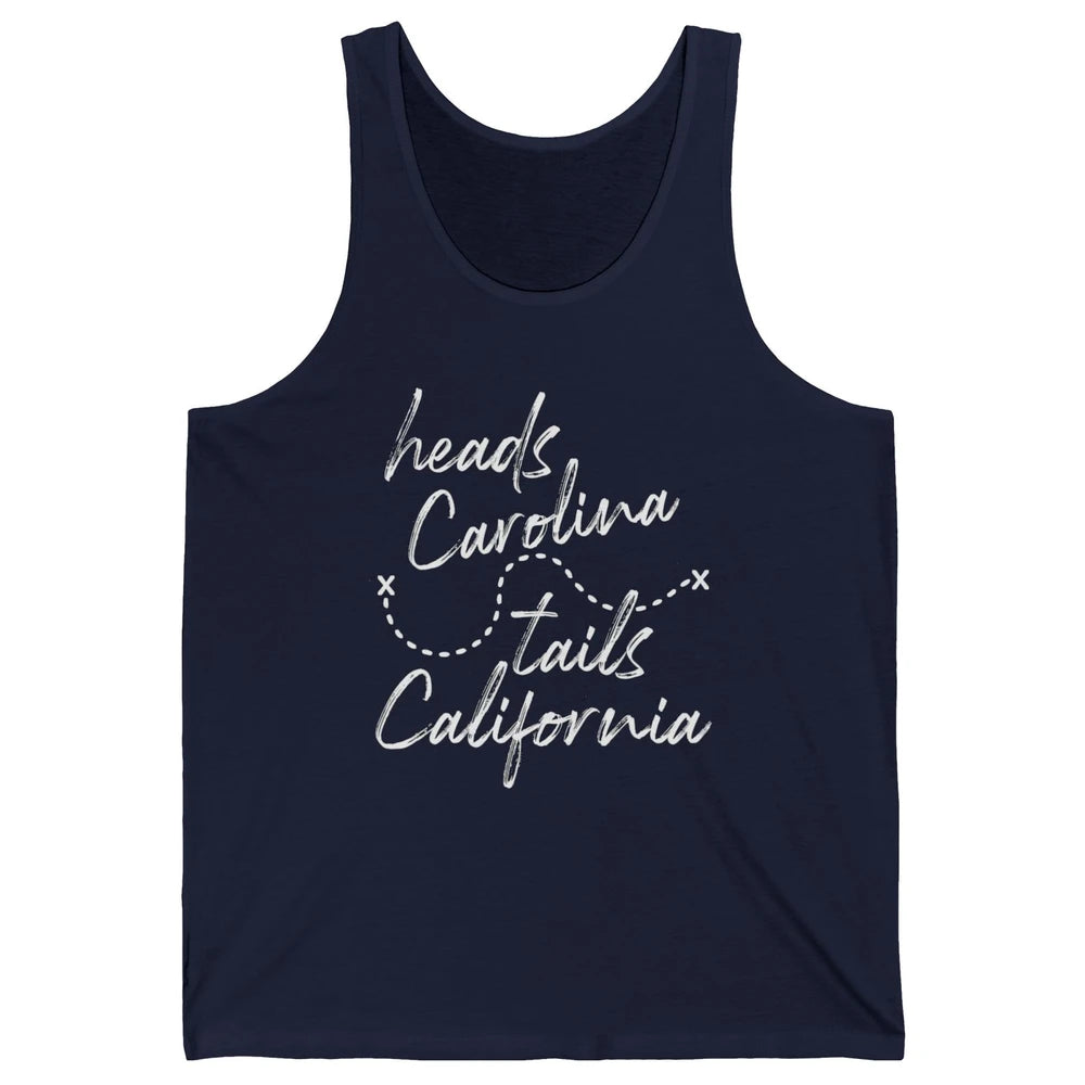 Retro 90s Heads Carolina Tail California Beach Summer Travel Unisex Jersey Tank