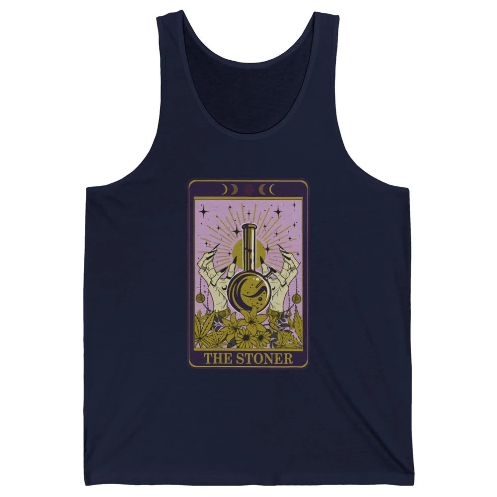 Vintage Witch The Stoner Tarot Card Weed Cannabis Marijuana Unisex Jersey Tank