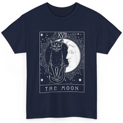 Retro Halloween Gothic Cat The Moon Tarot Card Witchcraft Classic Unisex T-Shirt