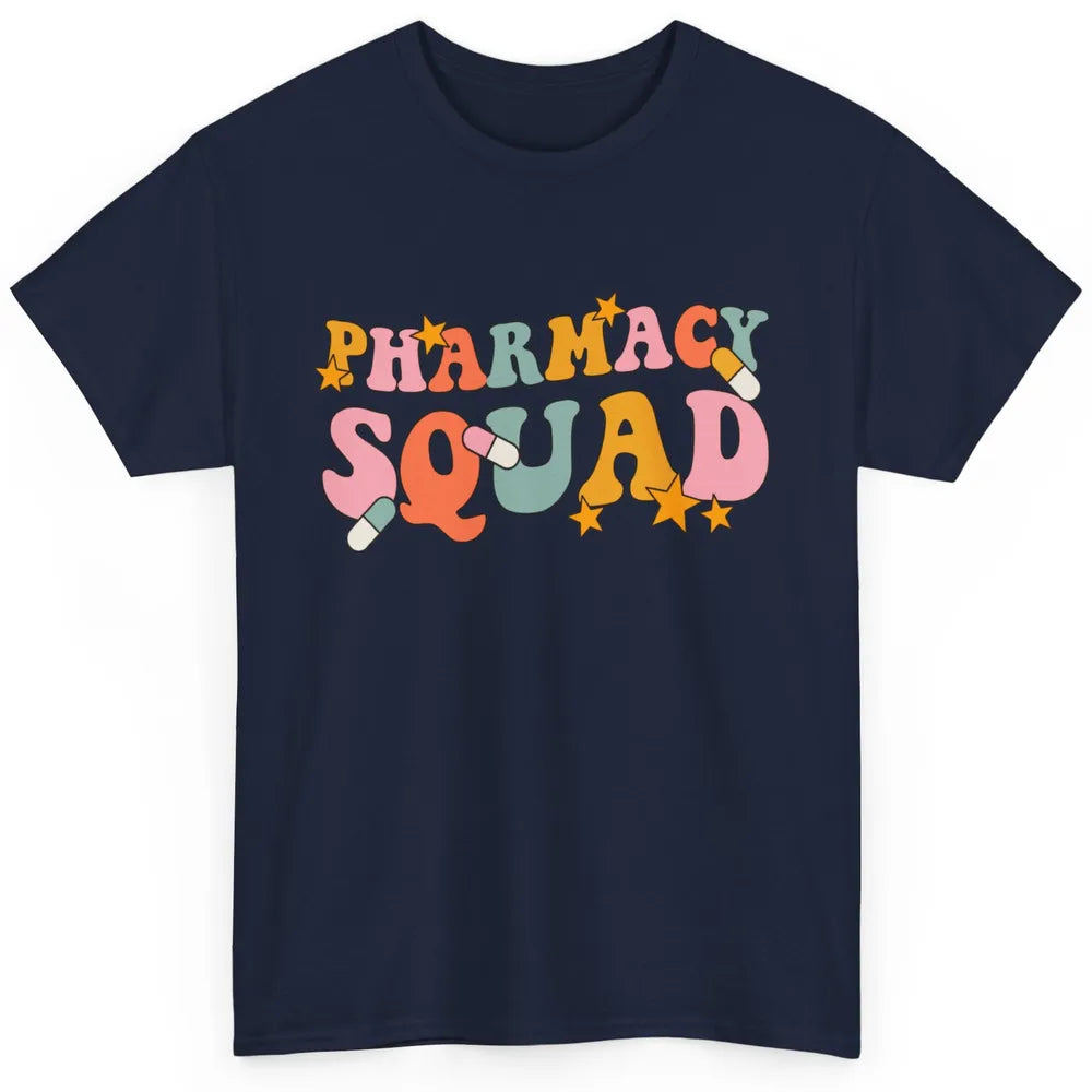 Pharmacy Squad Pharmacist Groovy Halloween Spooky Season Classic Unisex T-Shirt