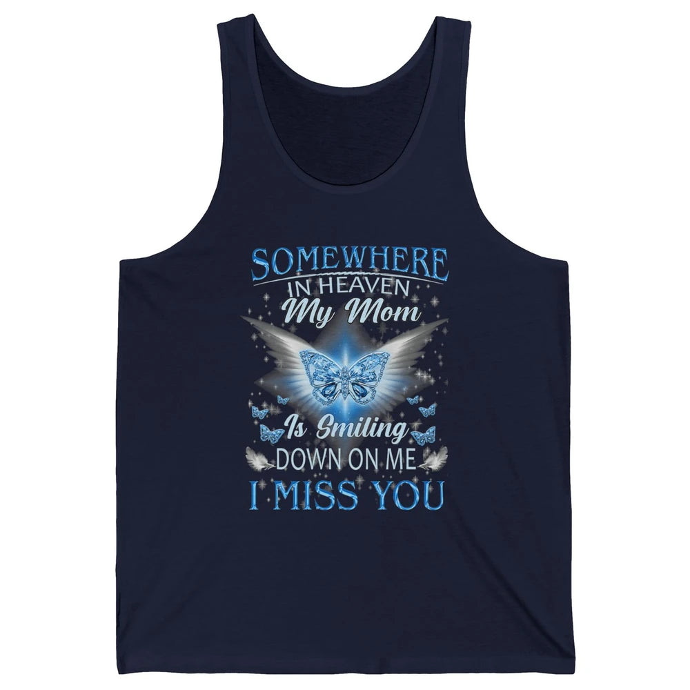 My Mom In Heaven Angel Wings Mother Memories Forever Love Unisex Jersey Tank