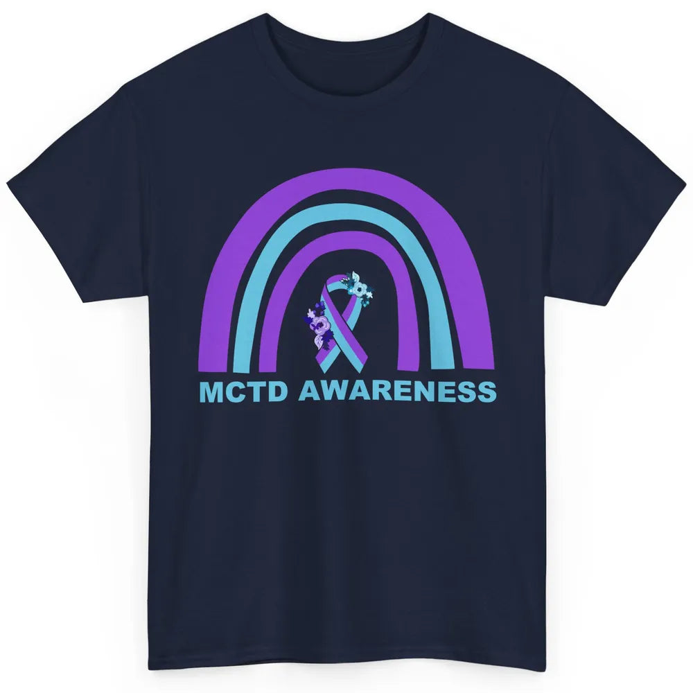Mixed Connective Tissue Disease Awareness MCTD Floral Ribbon Classic Unisex T-Shirt