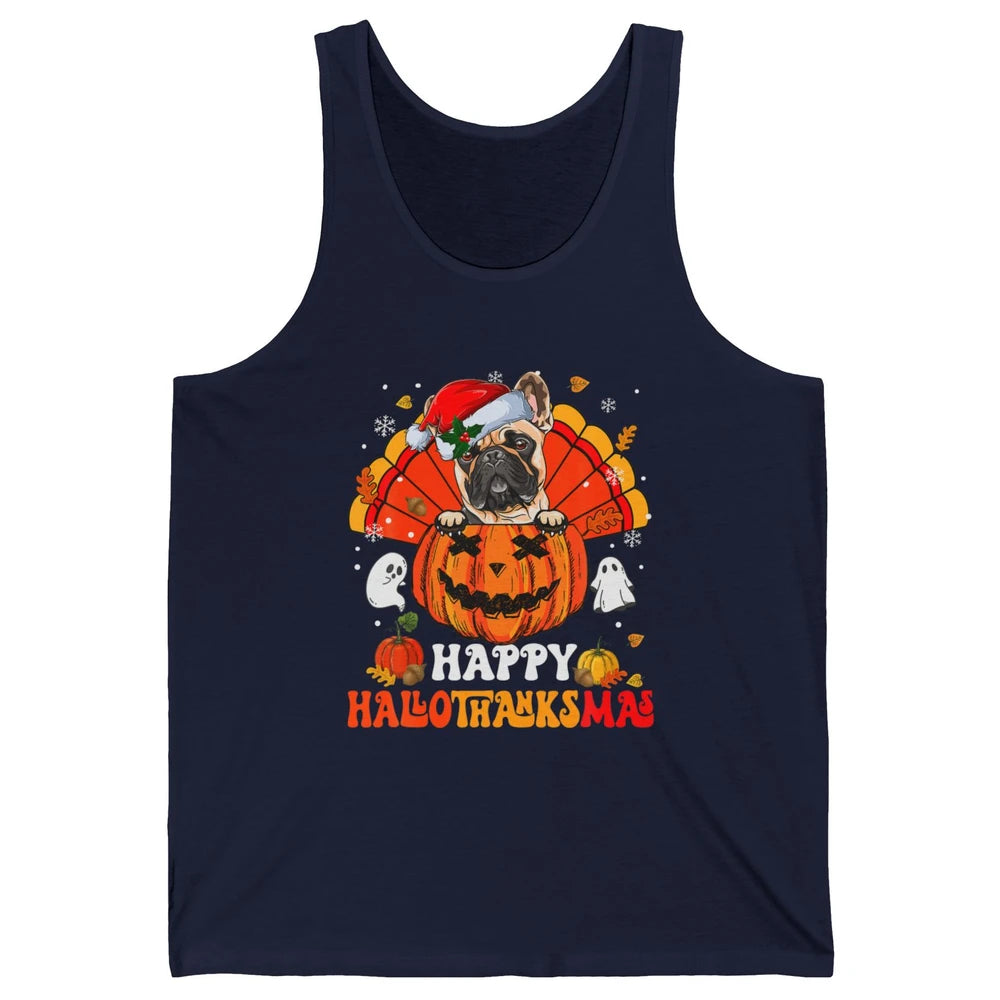 Mummy French Bulldog Dog Witch Happy Halloween Spooky Season Unisex Jersey Tank