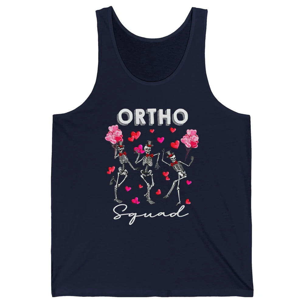 Ortho Nurse Valentine Skeleton Dancing Orthopedic Nursing Unisex Jersey Tank