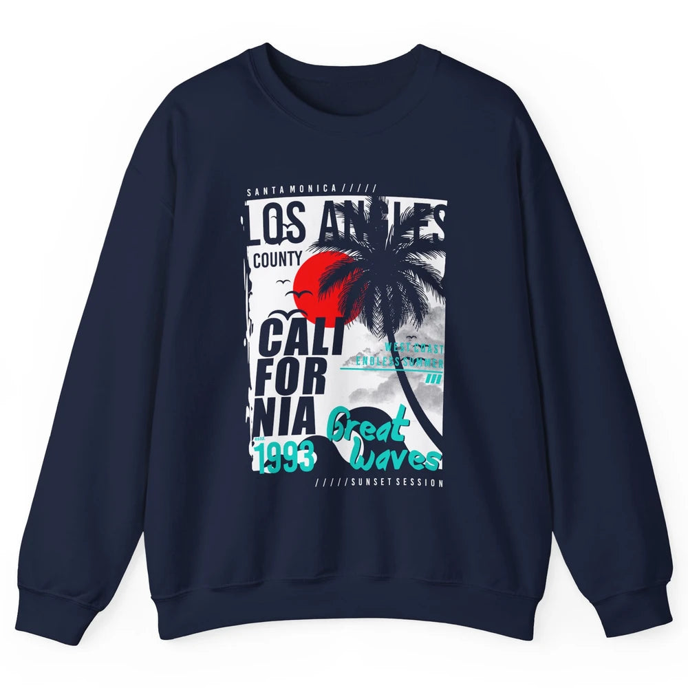 Retro Los Angeles California West Coast Endless Summer 1993 Unisex Crewneck Sweatshirt