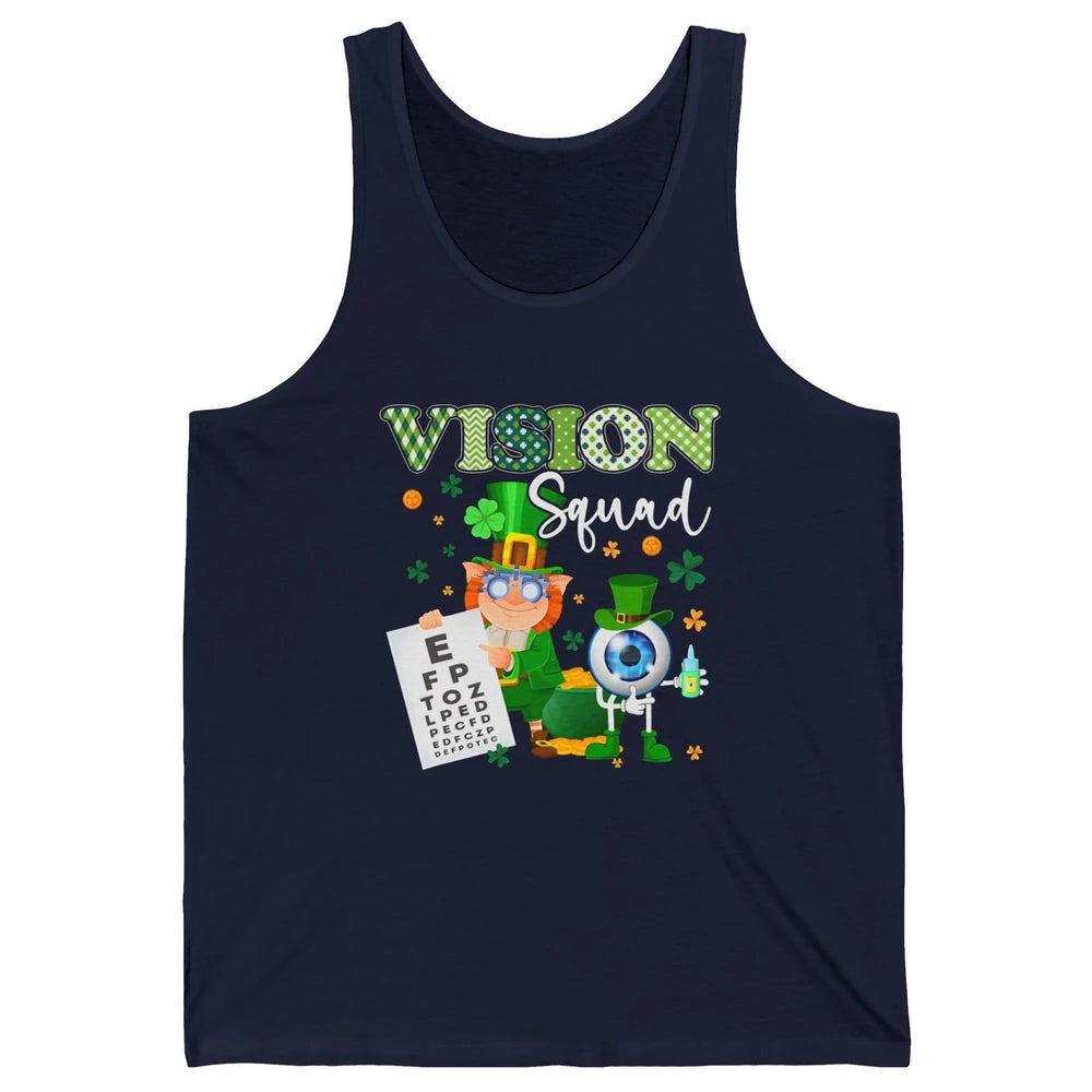 Optometrist St Patrick’s Day Vision Squad Optometry Shamrock Unisex Jersey Tank