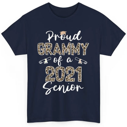 Proud Grammy Of A 2021 Senior Senior 2021 Grad Party Leopard Classic Unisex T-Shirt