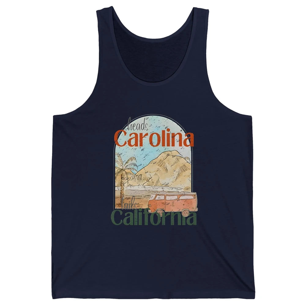 Retro Heads Carolina Tails California Western Country Summer Unisex Jersey Tank