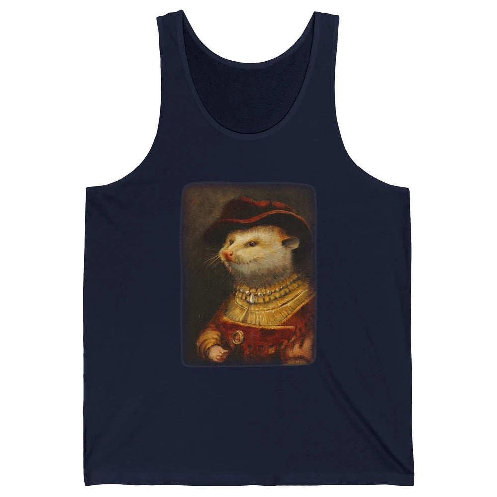 Retro Noble Opossum Young Gallant Western Opossum Art Unisex Jersey Tank