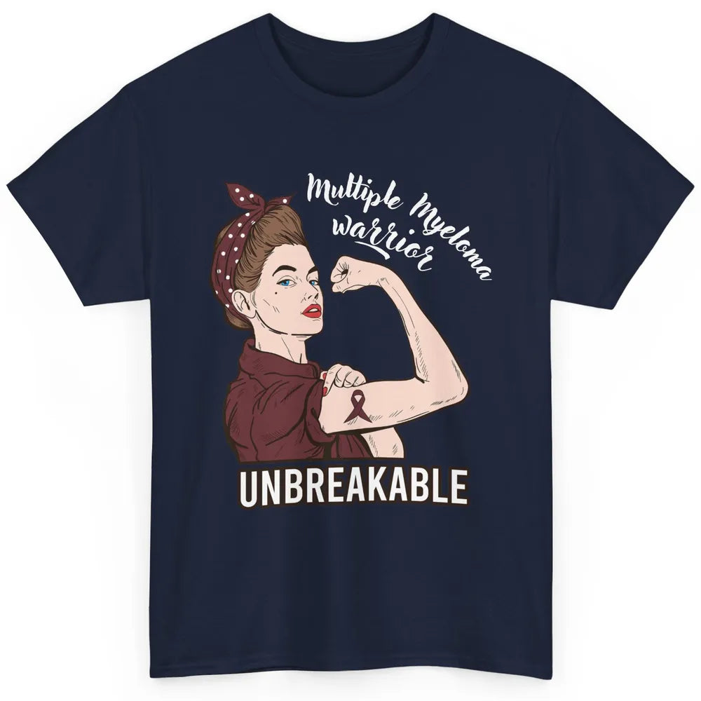 Multiple Myeloma Warrior Unbreakable Myeloma Cancer Survivor Classic Unisex T-Shirt