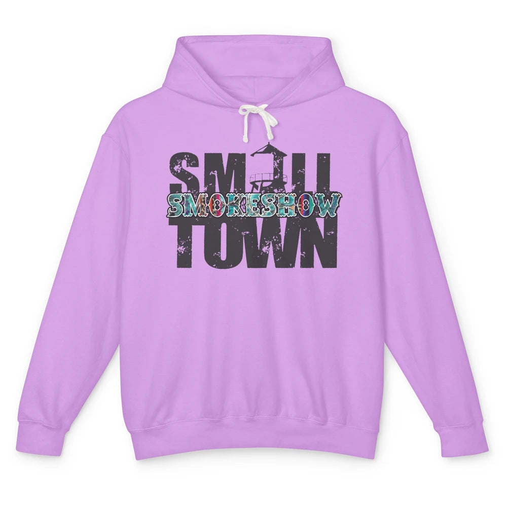 Retro Farm Barn Small Town Smokeshow Western Country Cowgirl Unisex Lightweight Hoodie