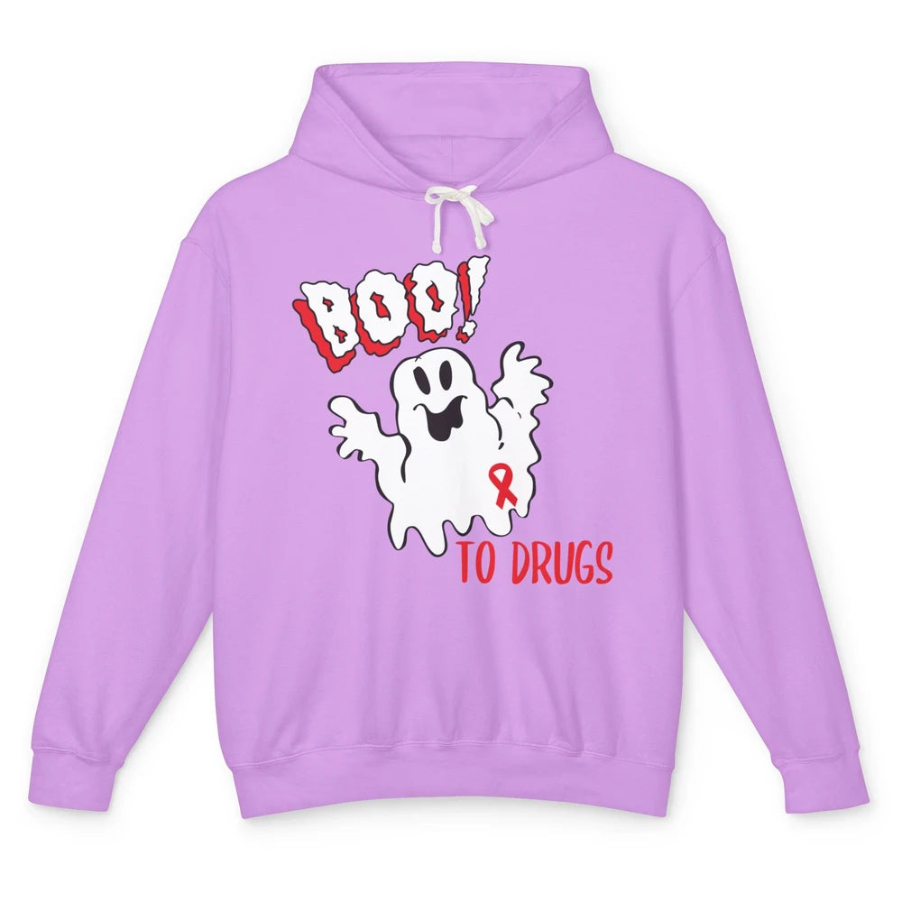Red Ribbon Week Awareness Say No To Drugs Drug Free Unisex Lightweight Hoodie