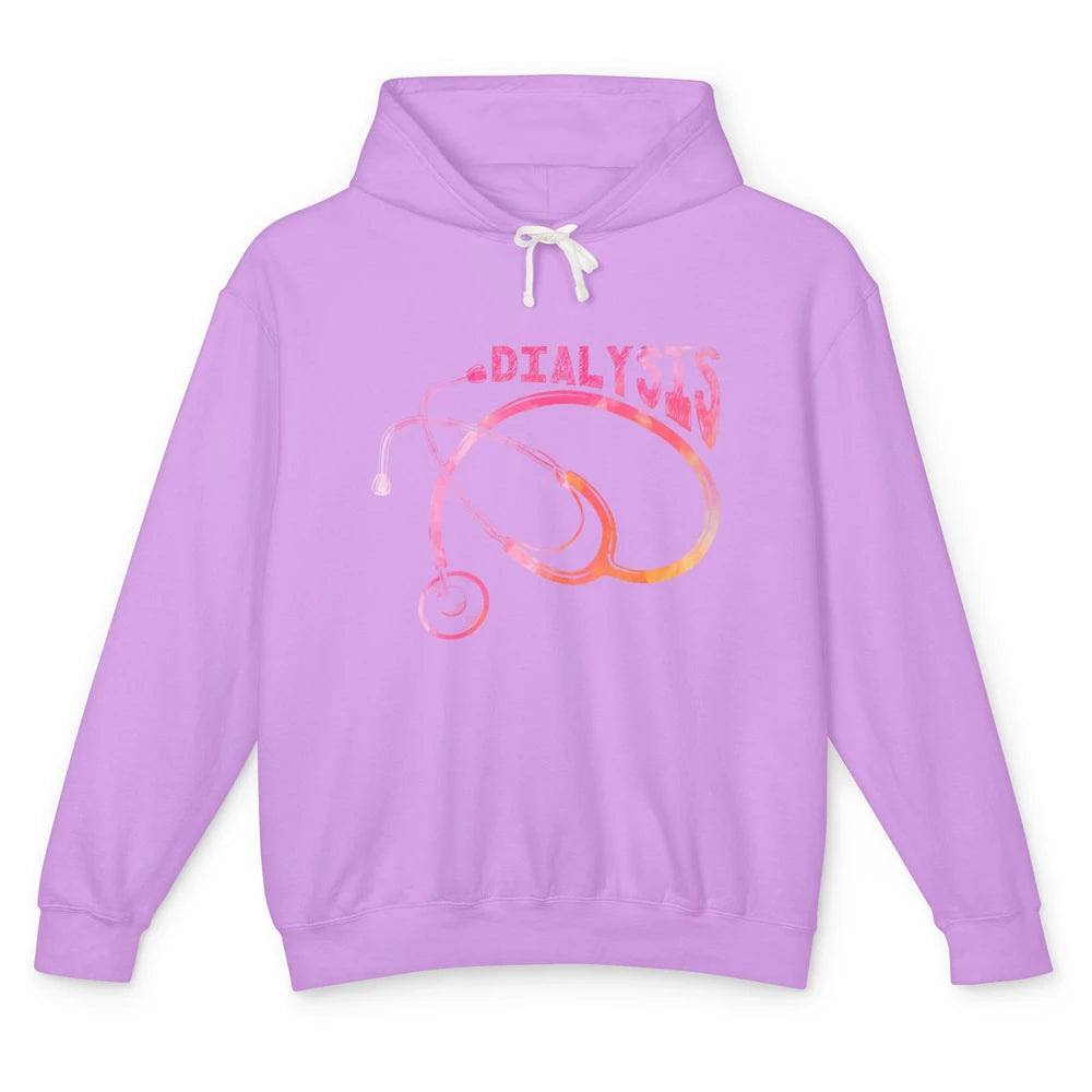 Nephrologist Dialysis Tech Nurse Stethoscope Kidney Nursing Unisex Lightweight Hoodie