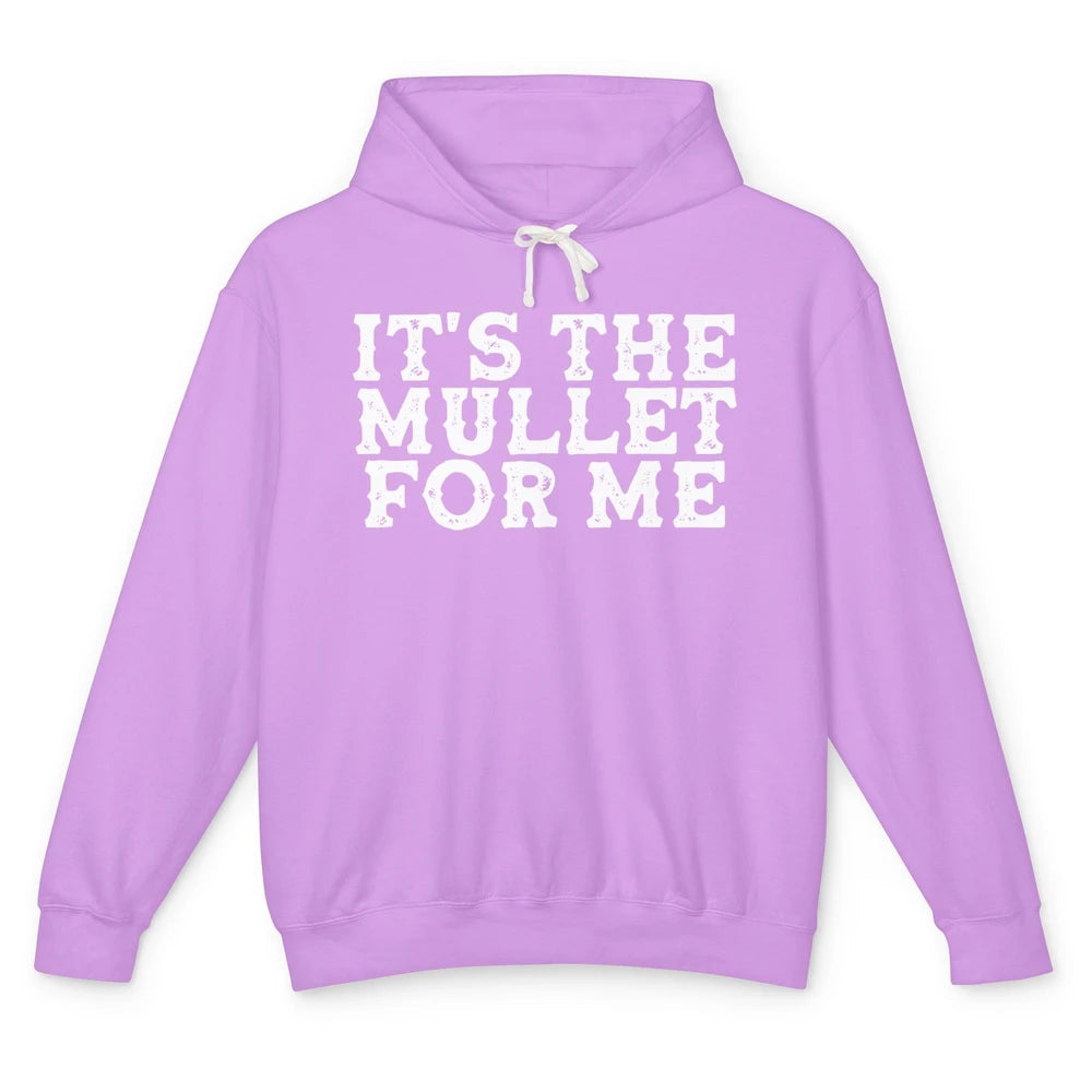 Retro Its The Mullet For Me Turquoise Western Country Cowboy Unisex Lightweight Hoodie