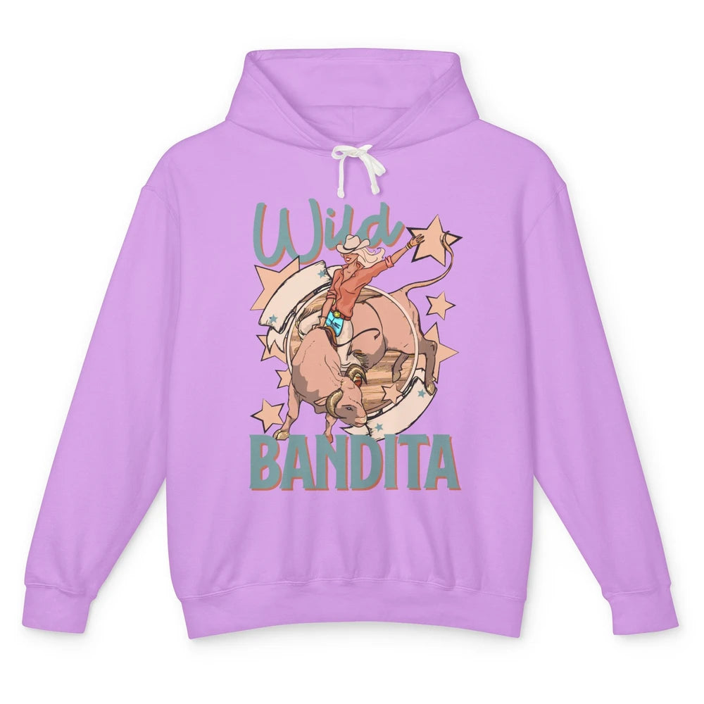 Retro Cowgirl Wild Bandita Western Country Cowboy Wild West Unisex Lightweight Hoodie