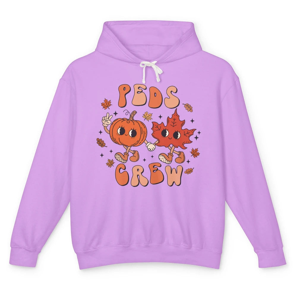 PEDS Crew Fall Pediatric Nurse Autumn Thanksgiving Medical Unisex Lightweight Hoodie