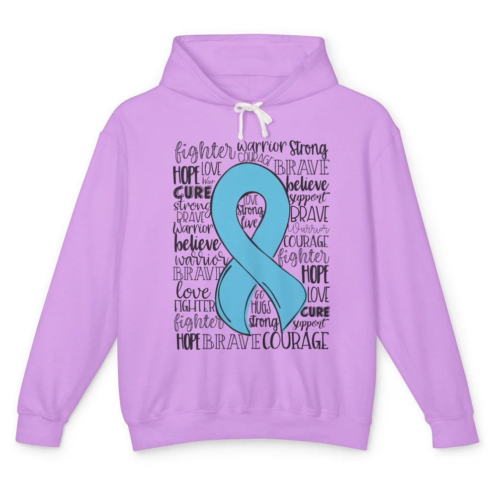POTS Postural Orthostatic Tachycardia Ribbon Hope Love Cure Unisex Lightweight Hoodie
