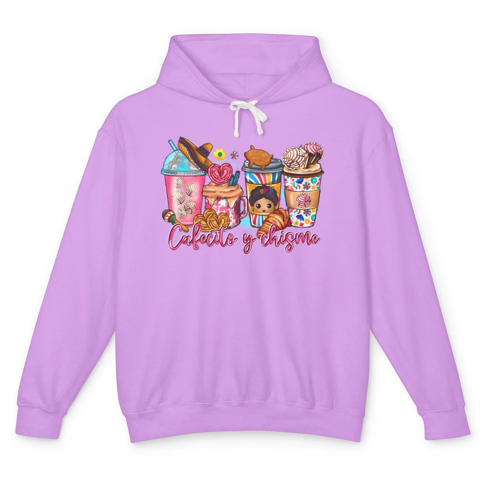 Mexican Drink Coffee Cafecito y Chisme Cinco de Mayo Fiesta Unisex Lightweight Hoodie