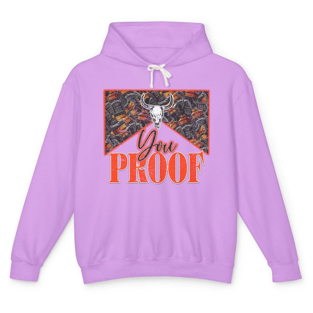 Retro I Need Something You Proof Whiskey Western Country Unisex Lightweight Hoodie