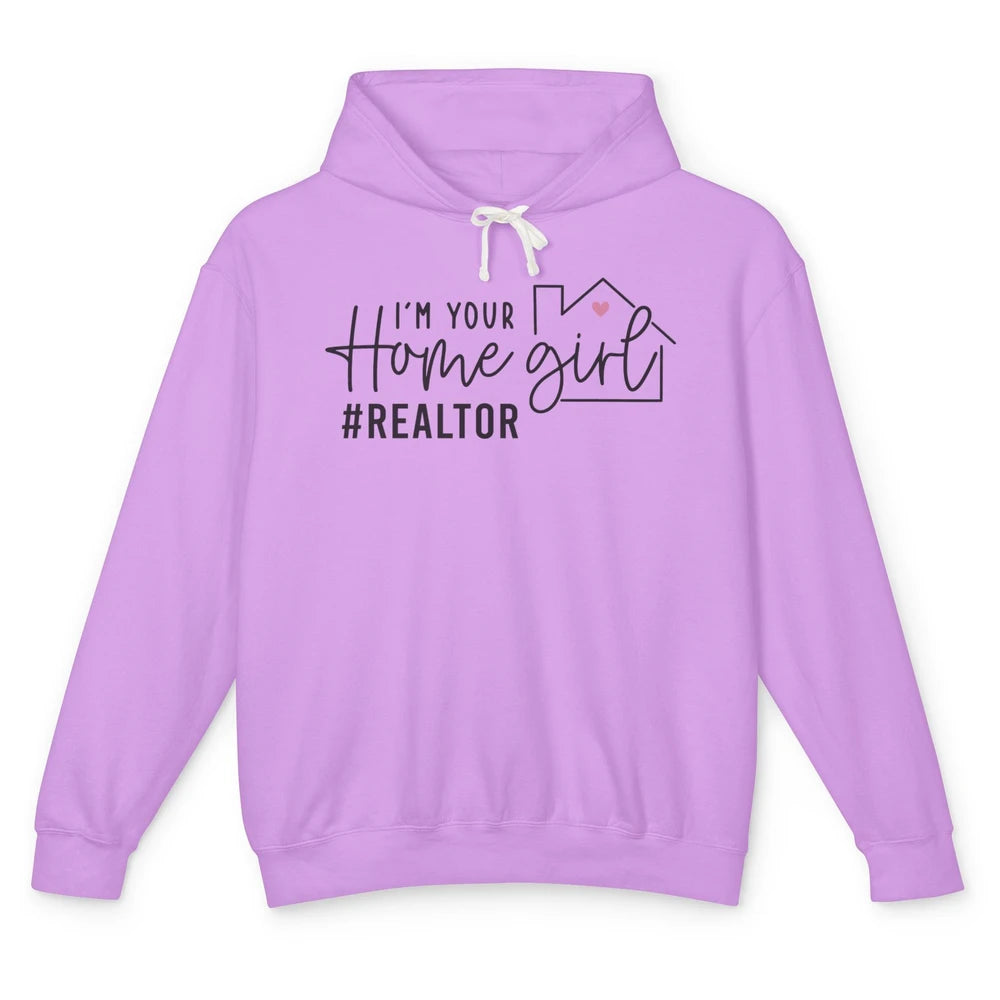 Realtor Life Home Girl Real Estate Agent Housing Investment Unisex Lightweight Hoodie