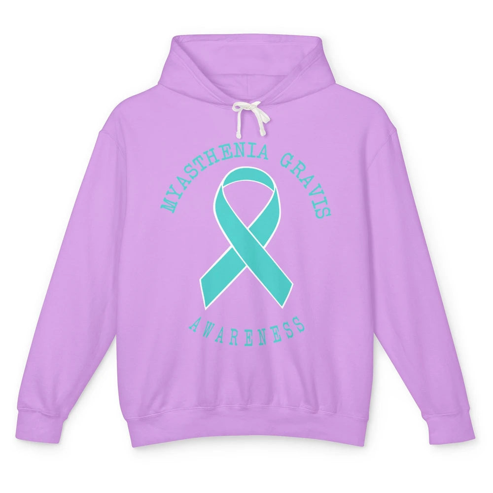 Myasthenia Gravis Awareness Ribbon Neuromuscular Disease Unisex Lightweight Hoodie