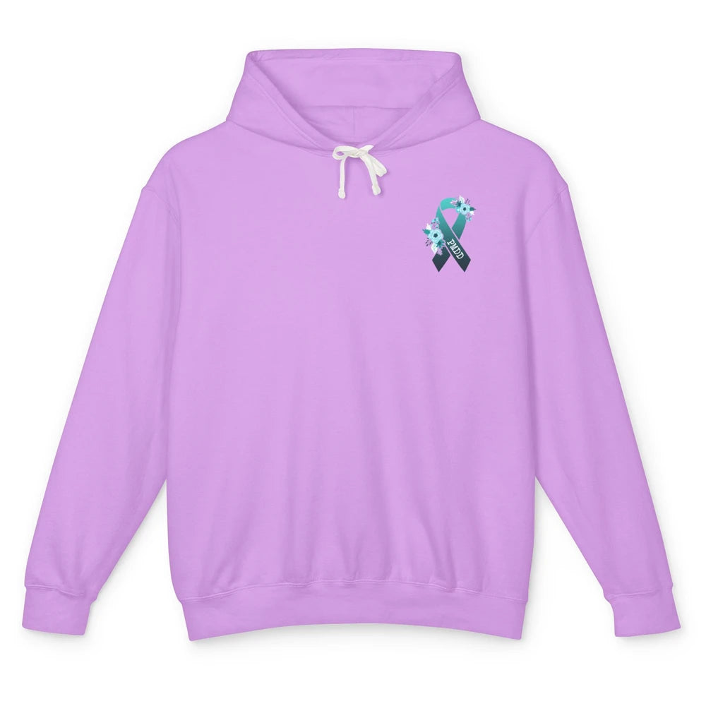 Premenstrual Dysphoric Disorder PMDD Awareness Ribbon Unisex Lightweight Hoodie