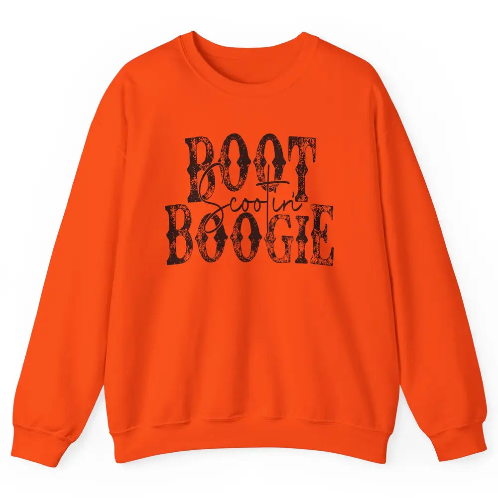Retro Cowboy Boot Scooting Boogie Western Country Cowgirl Unisex Crewneck Sweatshirt
