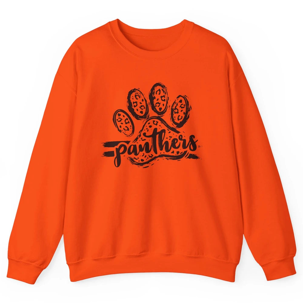 Panthers Paw Leopard Dog Mom Paw Cat Dog Lovers Gift Unisex Crewneck Sweatshirt