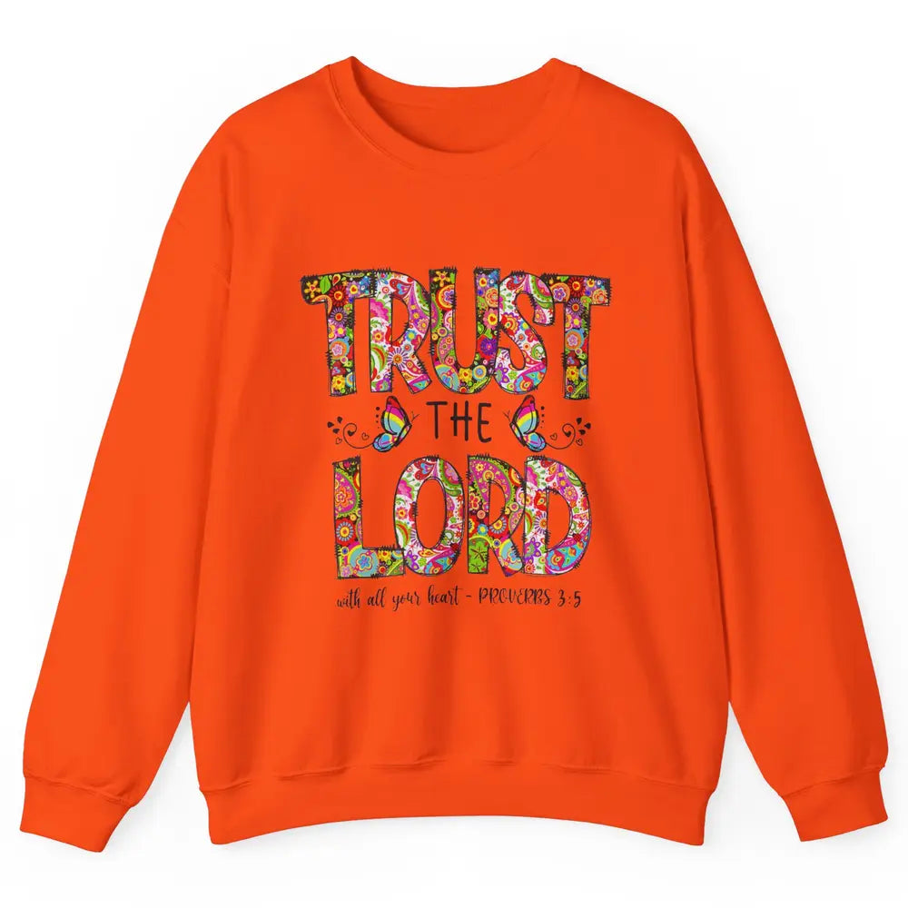 Prayer Bible Verse Religious Trust The Lord Jesus Christian Unisex Crewneck Sweatshirt