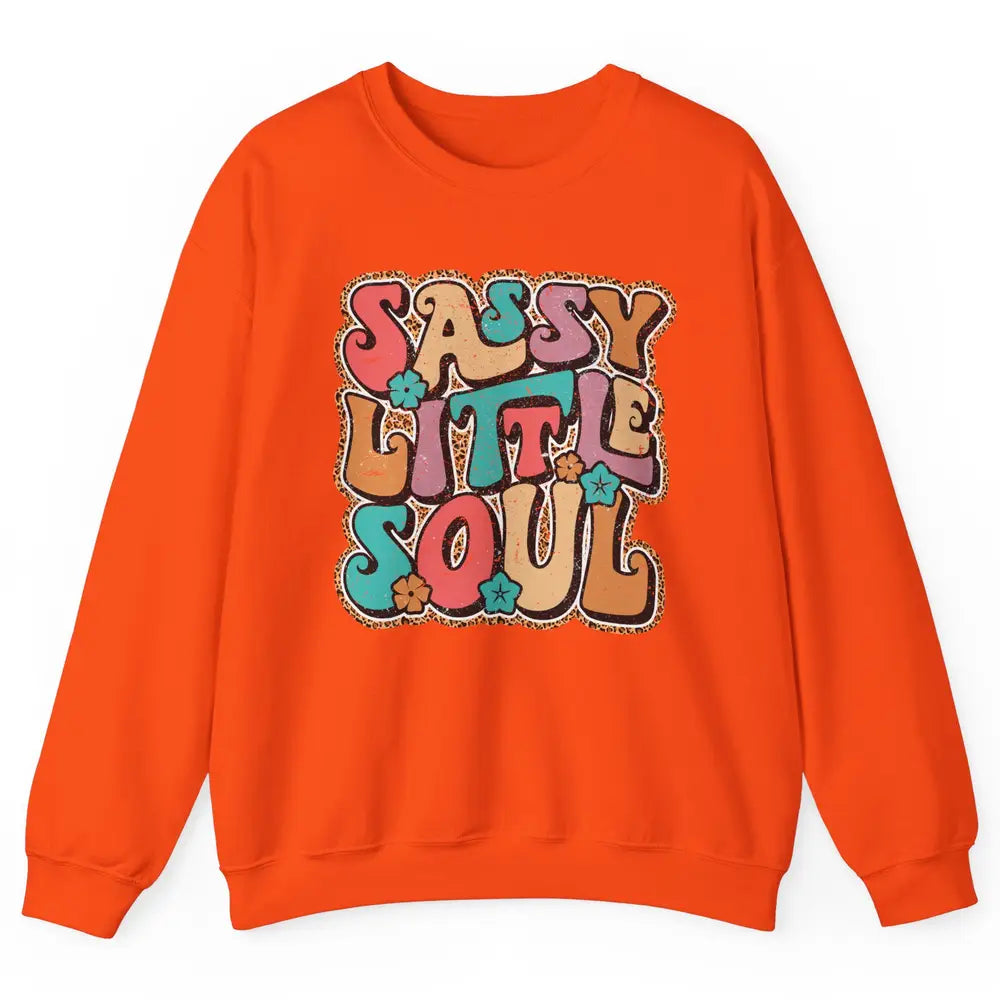 Retro Boho Groovy Sassy Little Soul Western Hippie Cowgirl Unisex Crewneck Sweatshirt
