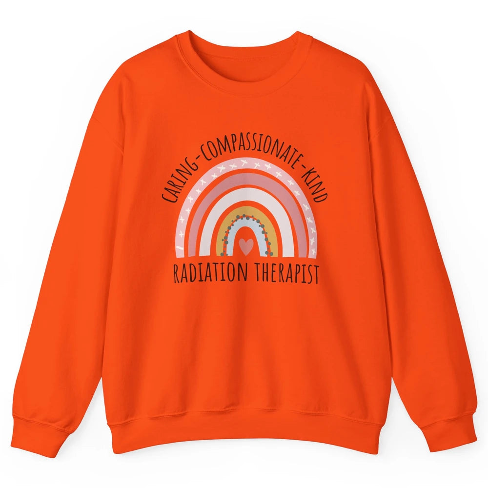 Radiation Therapist Pastel Rainbow Radiation Therapy Gift Unisex Crewneck Sweatshirt