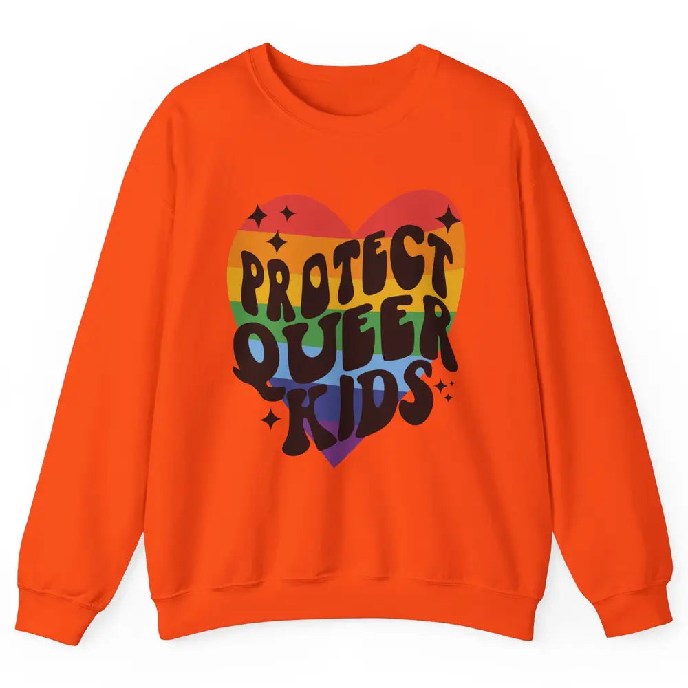 Protect Queer Kids Protect Trans Youth LGBT Gay Pride Ally Unisex Crewneck Sweatshirt