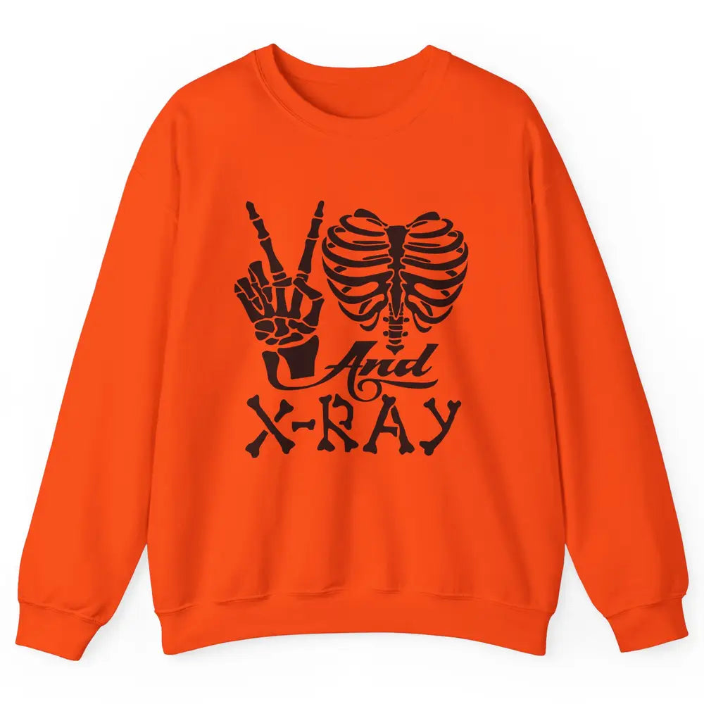 Peace Love X-Ray Radiology Tech Radiologist X-Ray Tech Life Unisex Crewneck Sweatshirt
