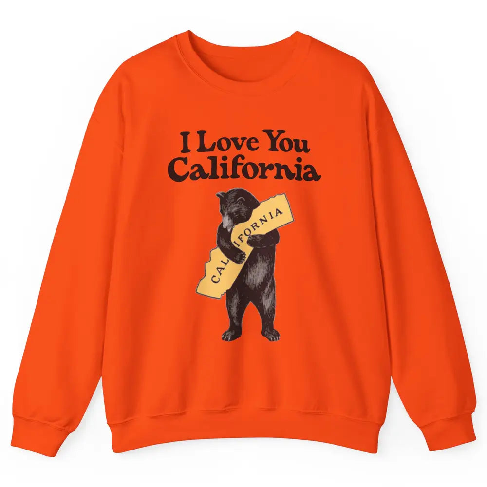 Retro 90s Vintage California Bear Hug Beach Summer Travel Unisex Crewneck Sweatshirt