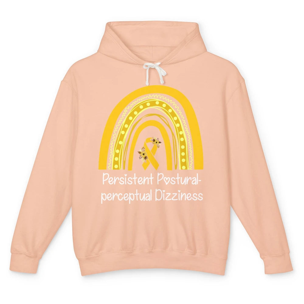 Persistent Postural-perceptual Dizziness PPPD Yellow Rainbow Unisex Lightweight Hoodie