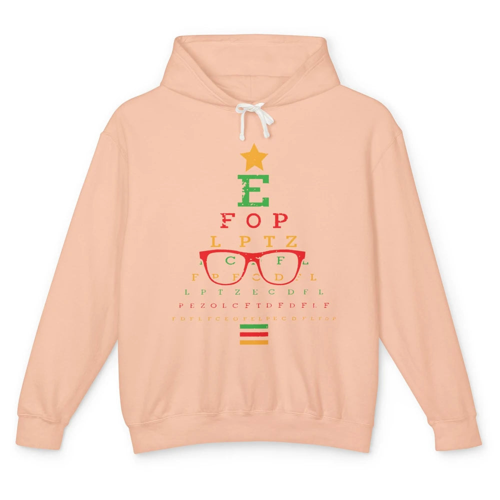 Optometrist Christmas Tree Optometry Symbols Optician Gift Unisex Lightweight Hoodie