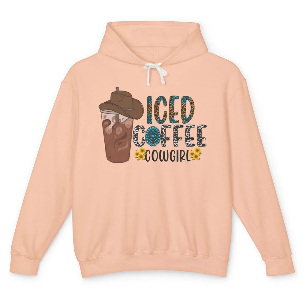 Peace Love Rodeo Coffee Western Boots Cactus Cowboy Vintage Unisex Lightweight Hoodie