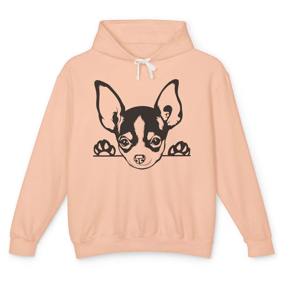 Chihuahua Owner Gift Chihuahua Dog Mom Chihuahua Black White Unisex Lightweight Hoodie