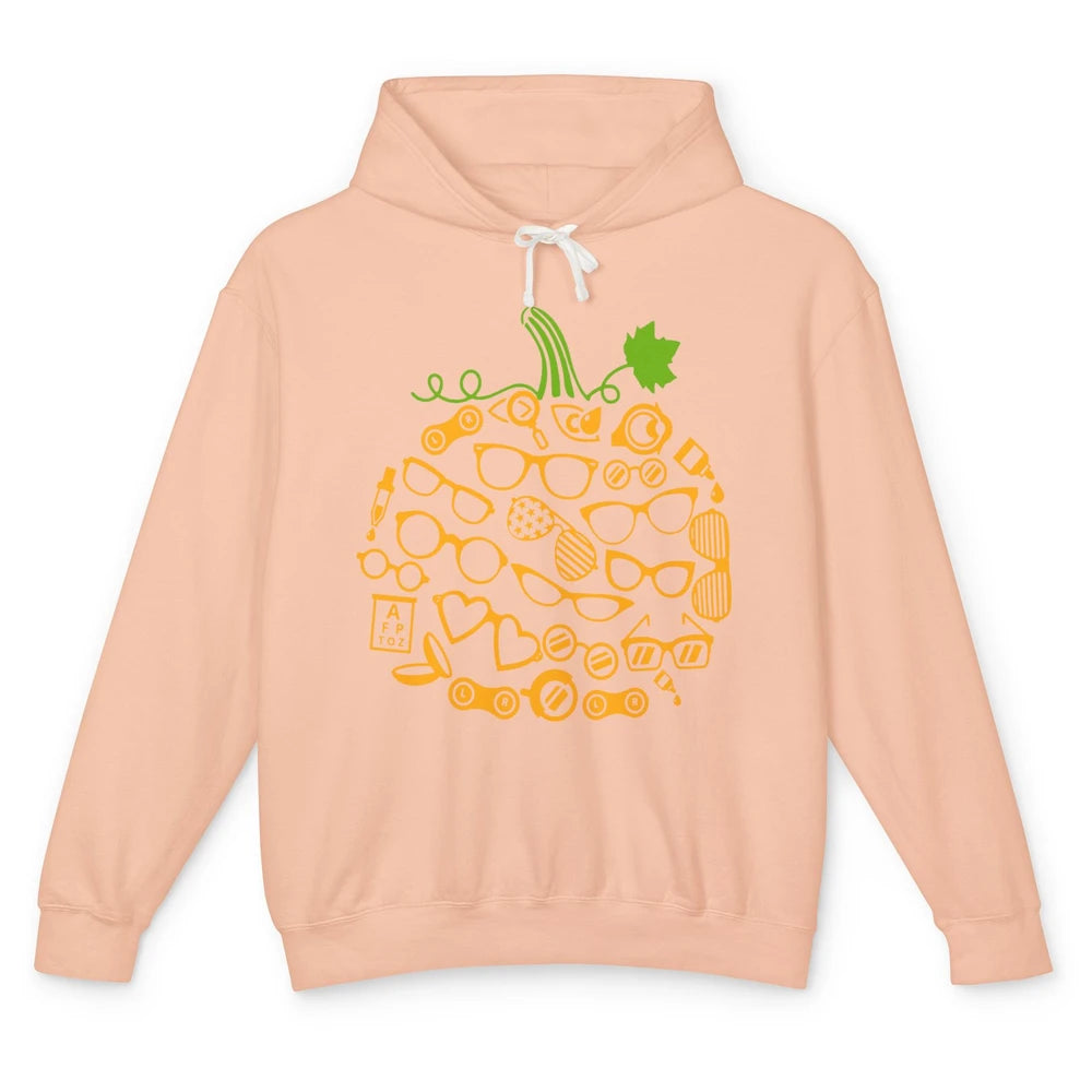 Optometry Glasses Pumpkin Halloween Optometrist Optician Unisex Lightweight Hoodie