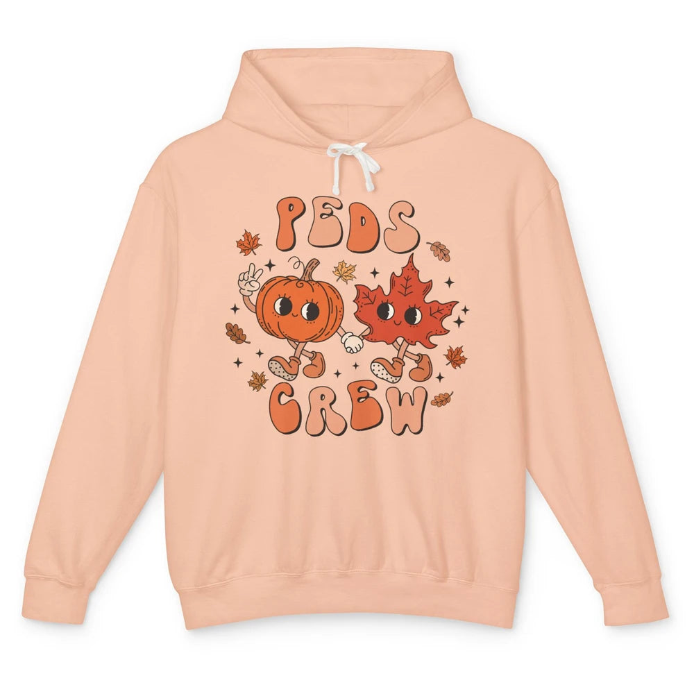 PEDS Crew Fall Pediatric Nurse Autumn Thanksgiving Medical Unisex Lightweight Hoodie