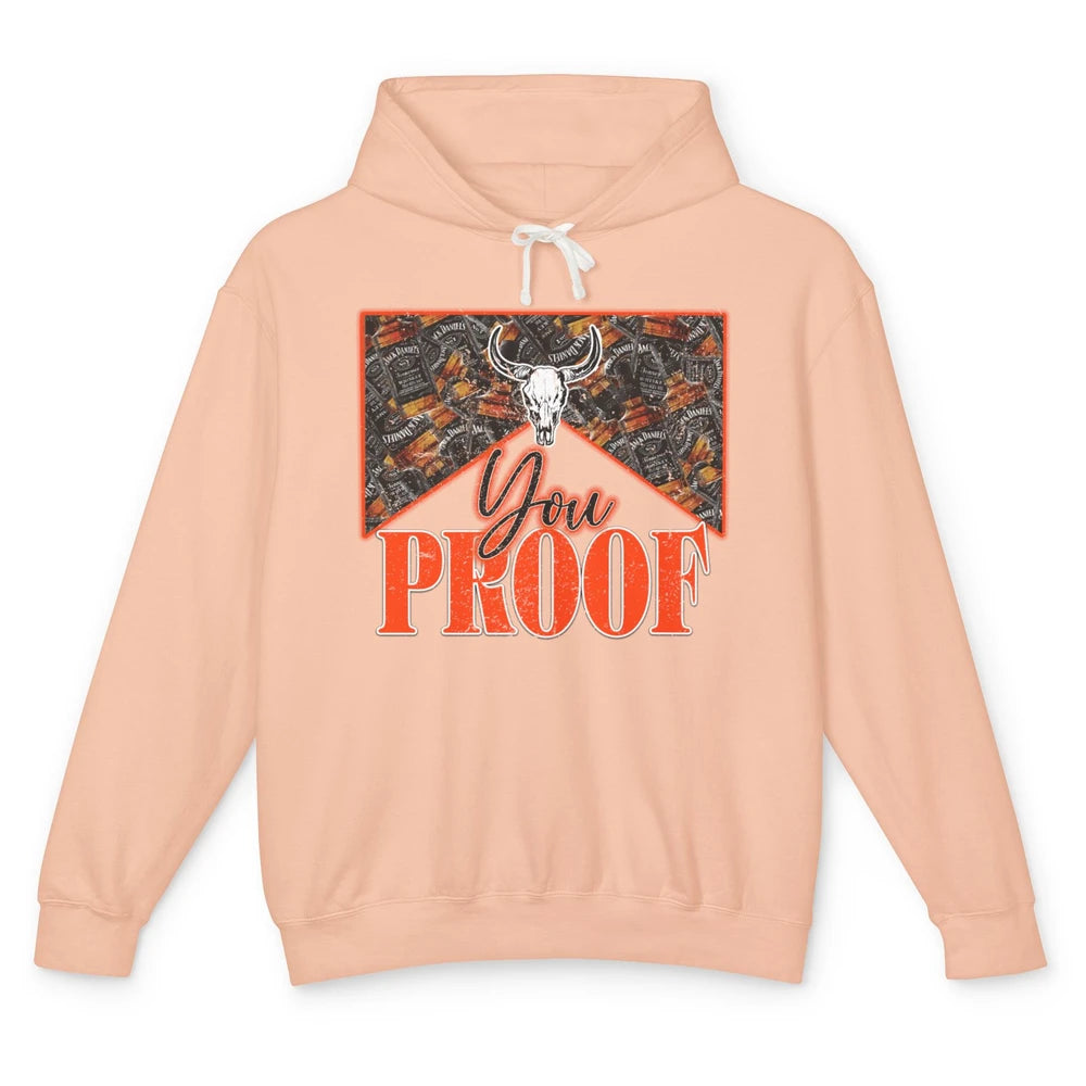 Retro I Need Something You Proof Whiskey Western Country Unisex Lightweight Hoodie