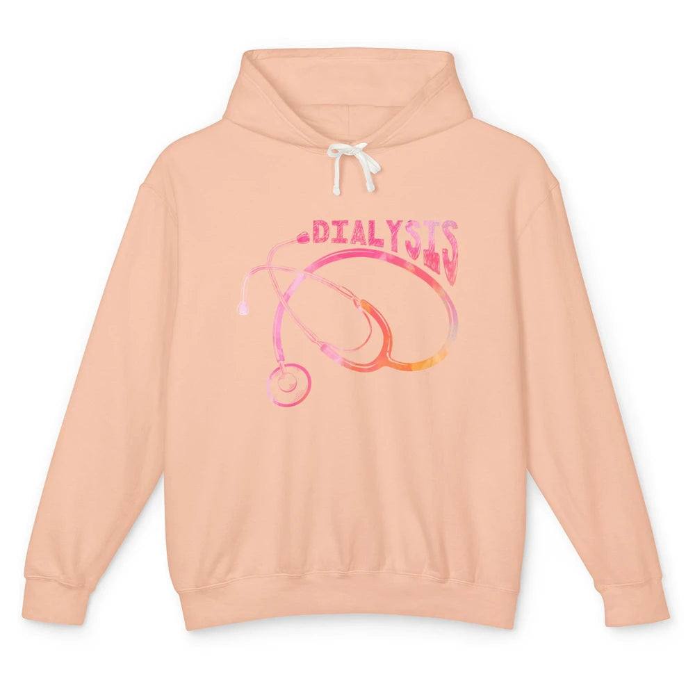 Nephrologist Dialysis Tech Nurse Stethoscope Kidney Nursing Unisex Lightweight Hoodie