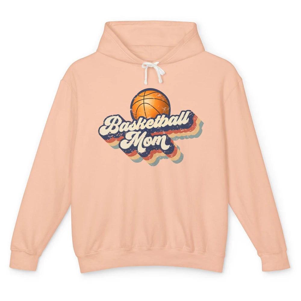 Retro Basketball Mom Basketball Players Mom Mothers Day Gift Unisex Lightweight Hoodie