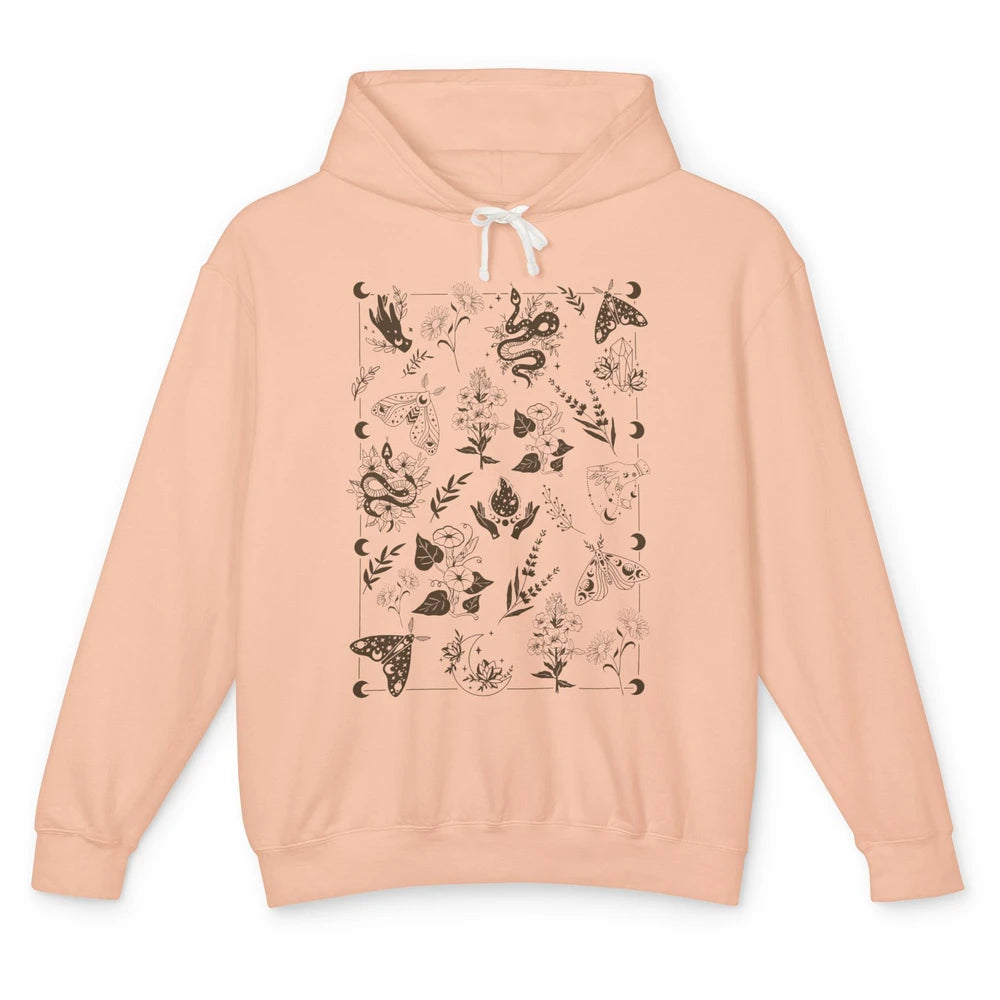 Practical Magic Witch Gardening Card Gardeners Plant Lovers Unisex Lightweight Hoodie