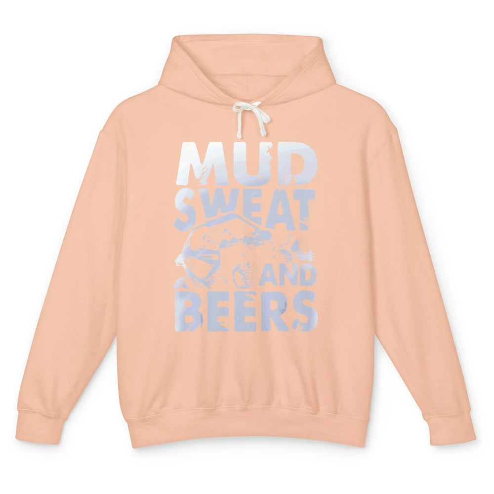 Mud Sweat And Beer Racing Rider UTV Retro ATV SXS Offroad Unisex Lightweight Hoodie