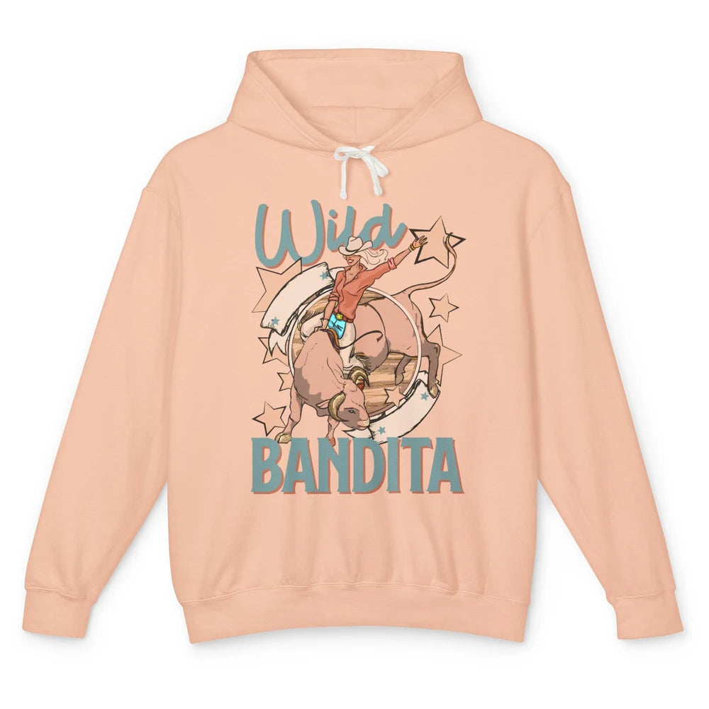 Retro Cowgirl Wild Bandita Western Country Cowboy Wild West Unisex Lightweight Hoodie