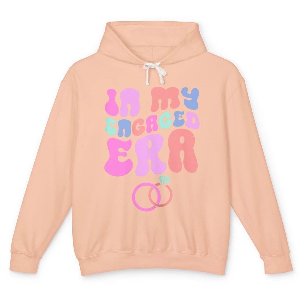 In My Engaged Era Boho Groovy Bridal Shower Party Wedding Unisex Lightweight Hoodie